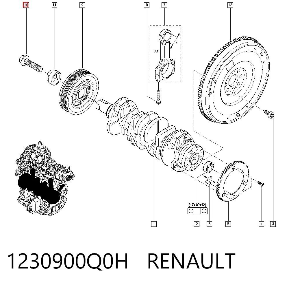 Parafuso da polia de cambota General Motors 93161621 preço, a partir de 9,24 USD