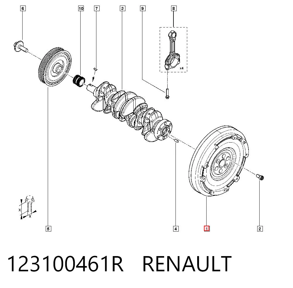 1231000Q6F Nissan/Infiniti Volante de motor
