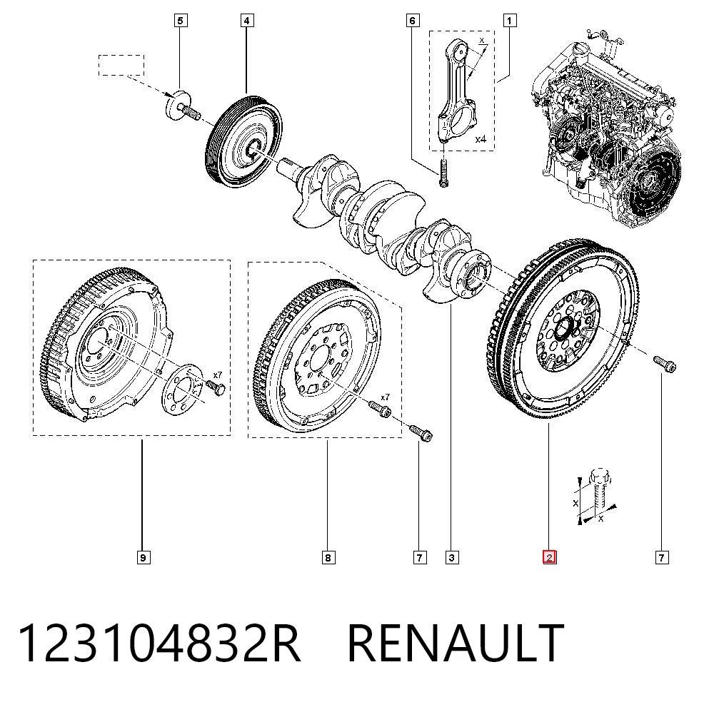 415042410 INA Volante de motor