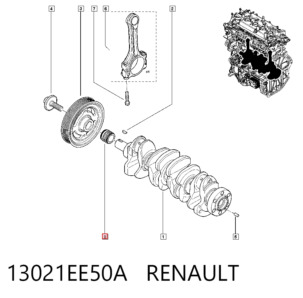 Engrenagem de cadeia da roda dentada de acionamento de cambota de motor Nissan JUKE JPN F15