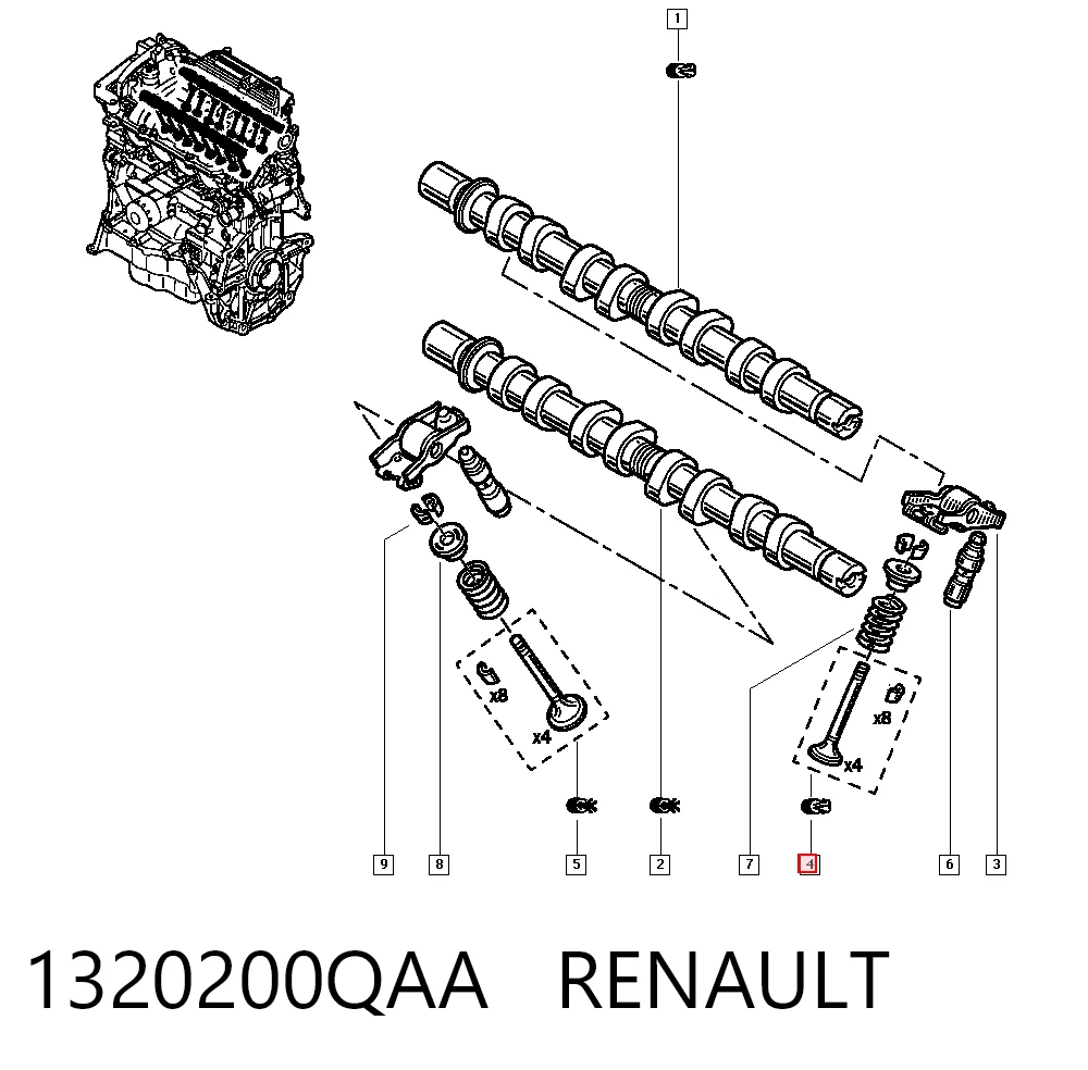 Compre 7701473354 Lada Válvula de escape