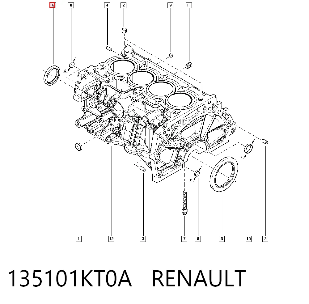 Compre 48M7061 John Deere Vedação dianteira de cambota de motor