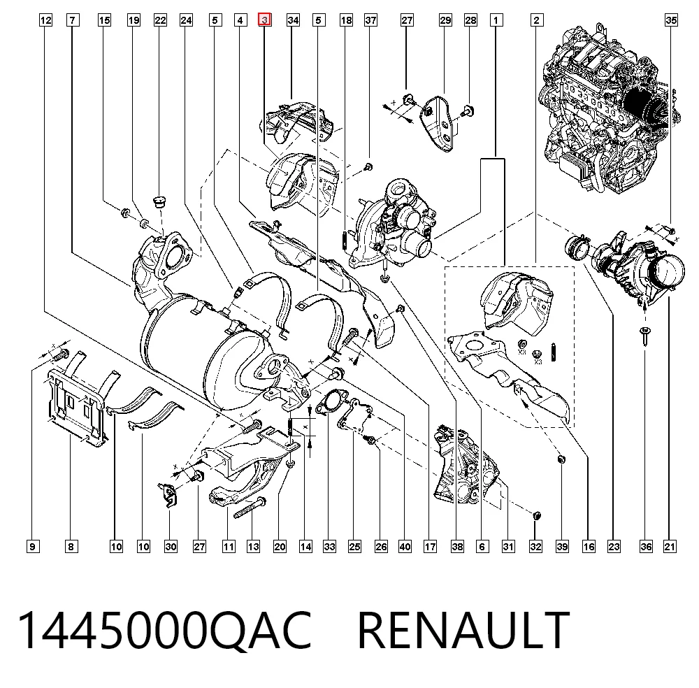 Compre 95517937 General Motors Proteção (tela térmica) de tubo coletor de escape