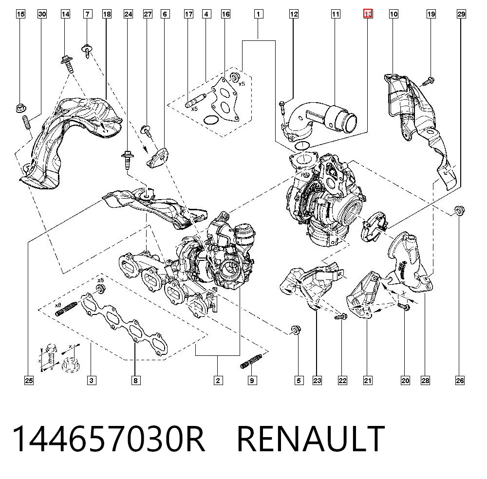 6563431213 MAN Vedante anular de mangueira do compressor de injeção