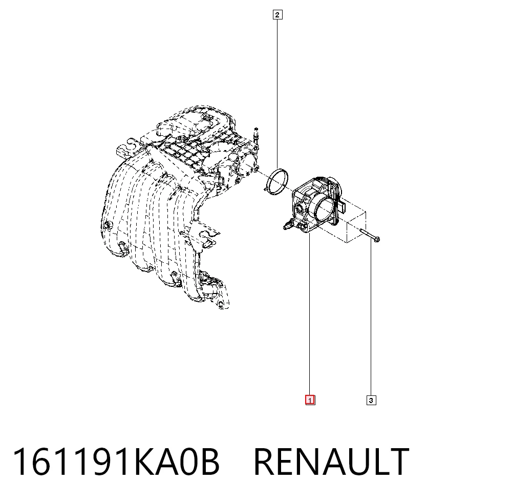 Válvula de borboleta montada Renault DUSTER I HS ao melhor preço