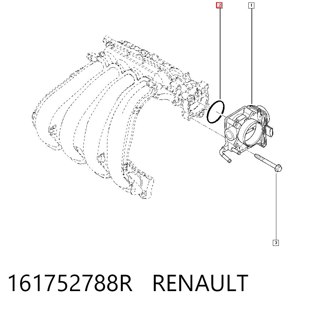 Vedante da válvula de borboleta Renault Laguna III BT0, BT1 ao melhor preço
