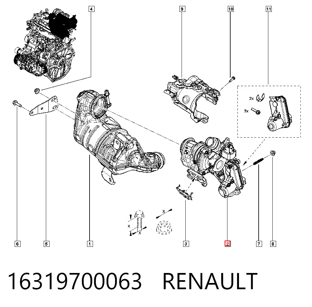 Turbina Renault CAPTUR preço, a partir de 704,86 USD