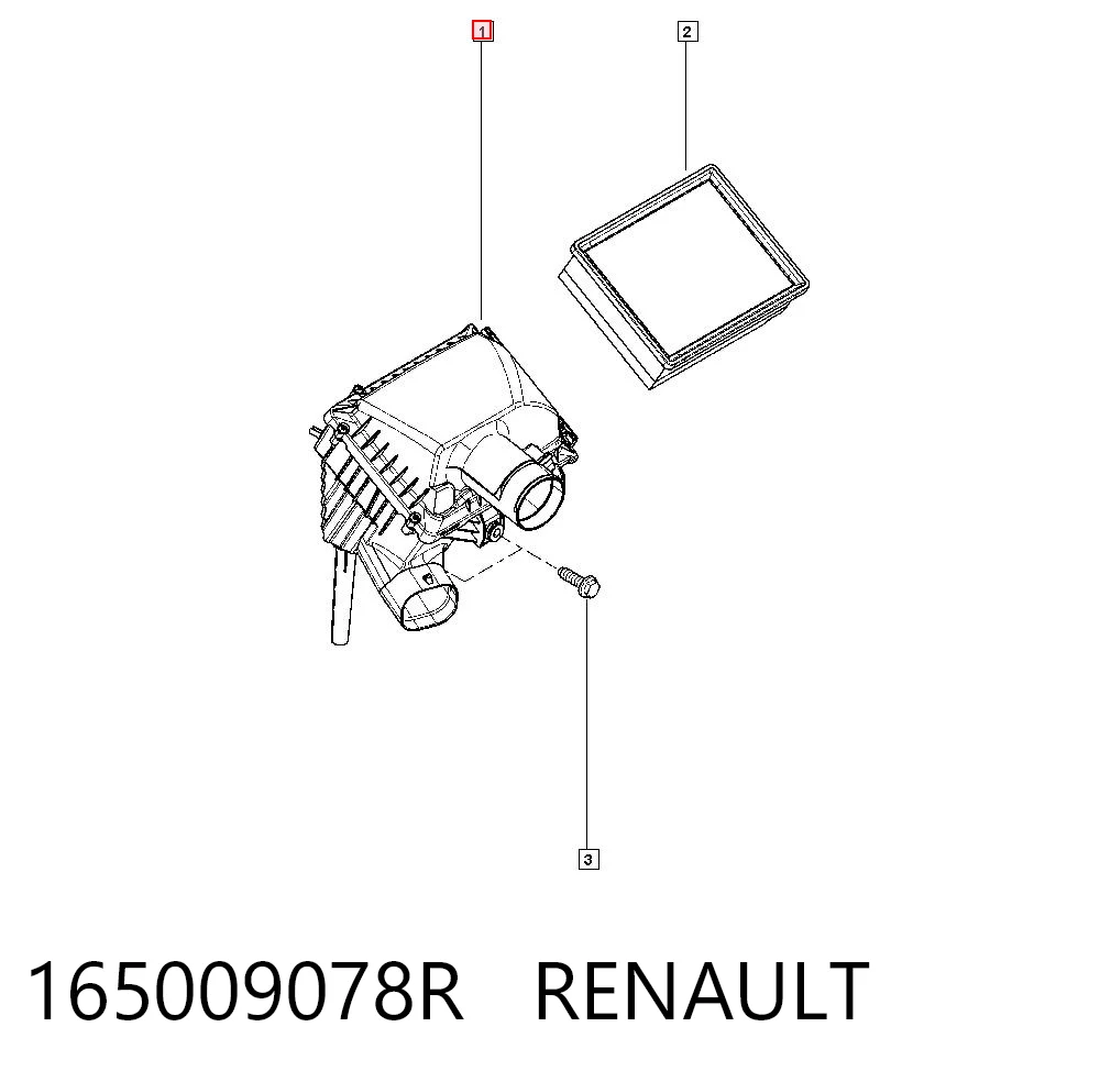 Caixa de filtro de ar para Renault Trafic EG