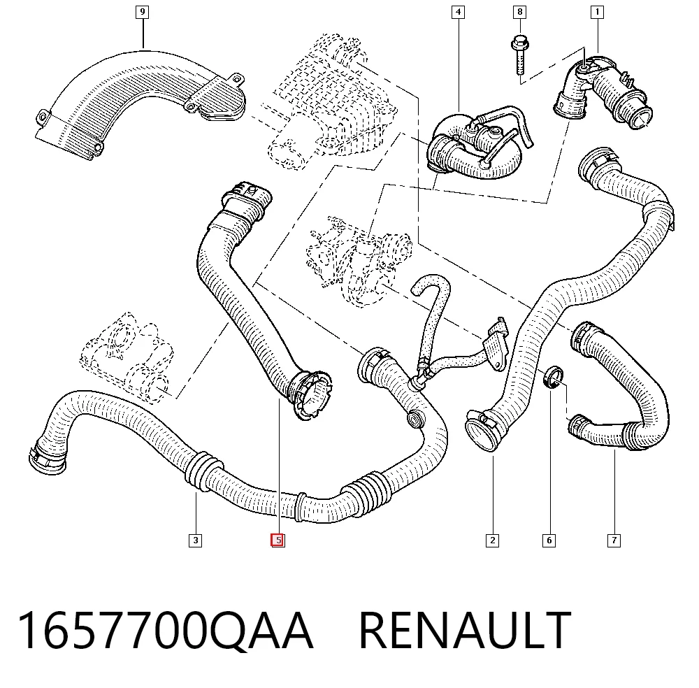 Cano derivado de ar, entrada de filtro de ar Nissan/Infiniti 1657700QAA preço, a partir de 50,94 USD