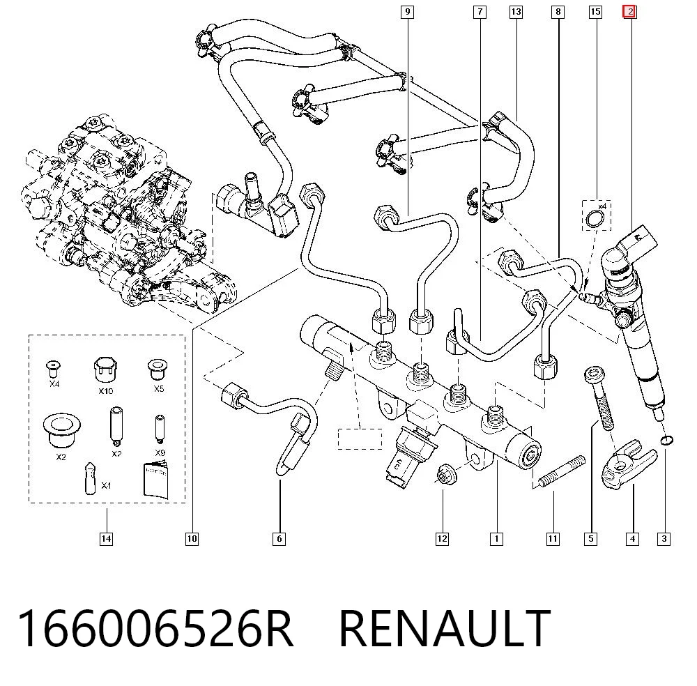  Injetor de injeção de combustível Renault DUSTER II SUV (HM) (2017 - 2026) II