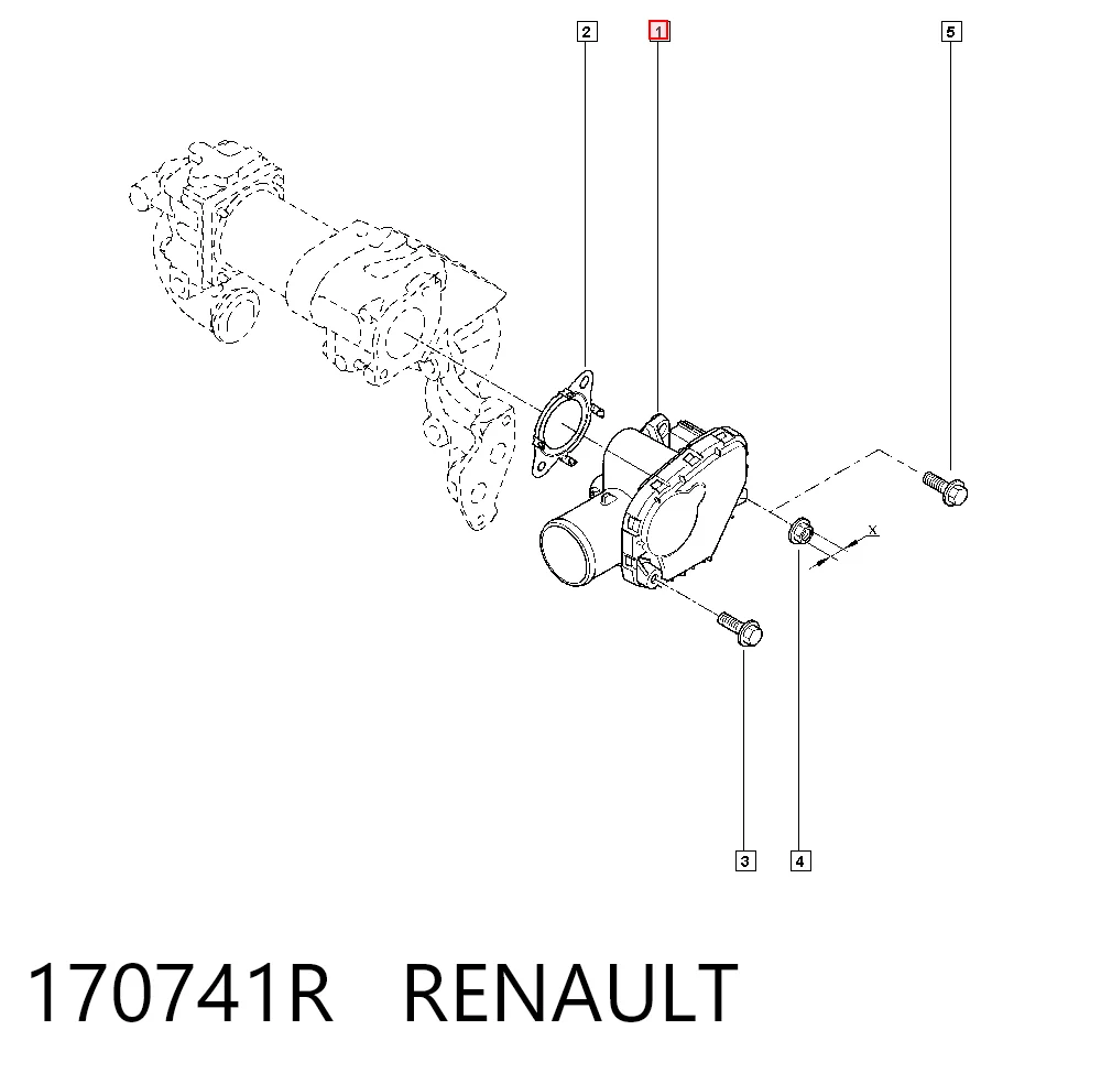 Compre Válvula de borboleta montada Renault Clio 