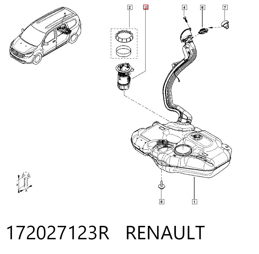 Módulo de bomba de combustível com sensor do nível de combustível Dacia Lodgy preço, a partir de 94,34 USD
