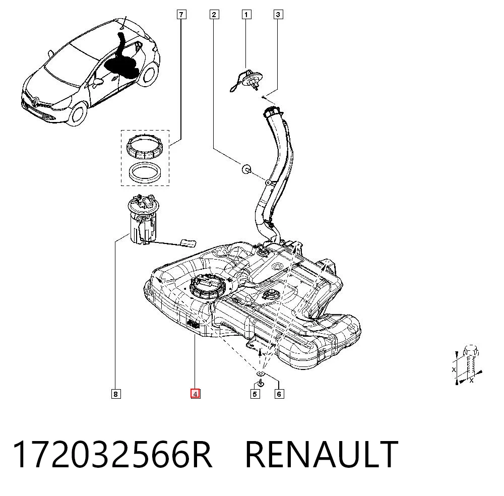 Tanque de combustível Renault Clio IV BH ao melhor preço