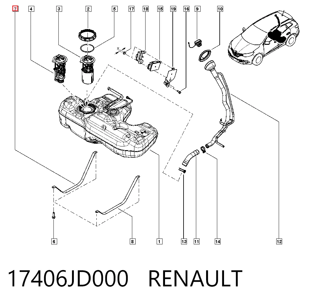 17406JD000 Renault (RVI)
