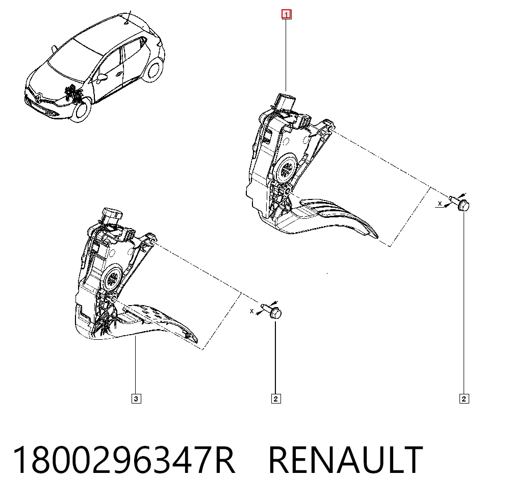RECCSA2139 CSV Electronic Parts Pedal de gás (de acelerador)