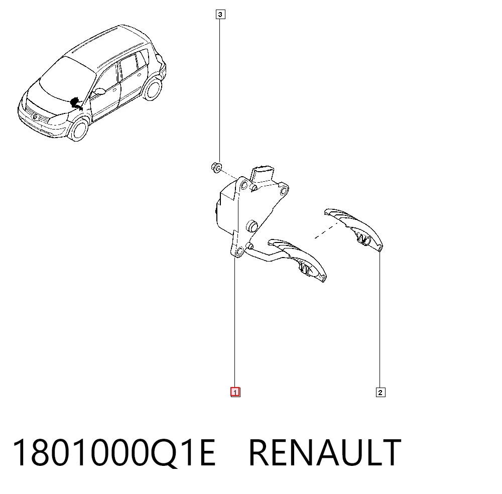 Pedal de gás (de acelerador) Renault Trafic III EG ao melhor preço