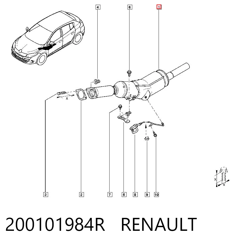 Compre Filtro de partículas do sistema dos gases de escape Renault Megane 3