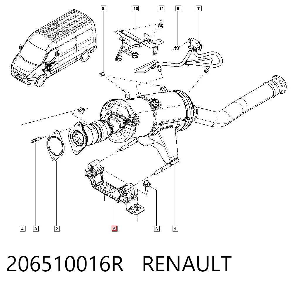 93168500 Peugeot/Citroen Consola de tubo de admissão do silenciador