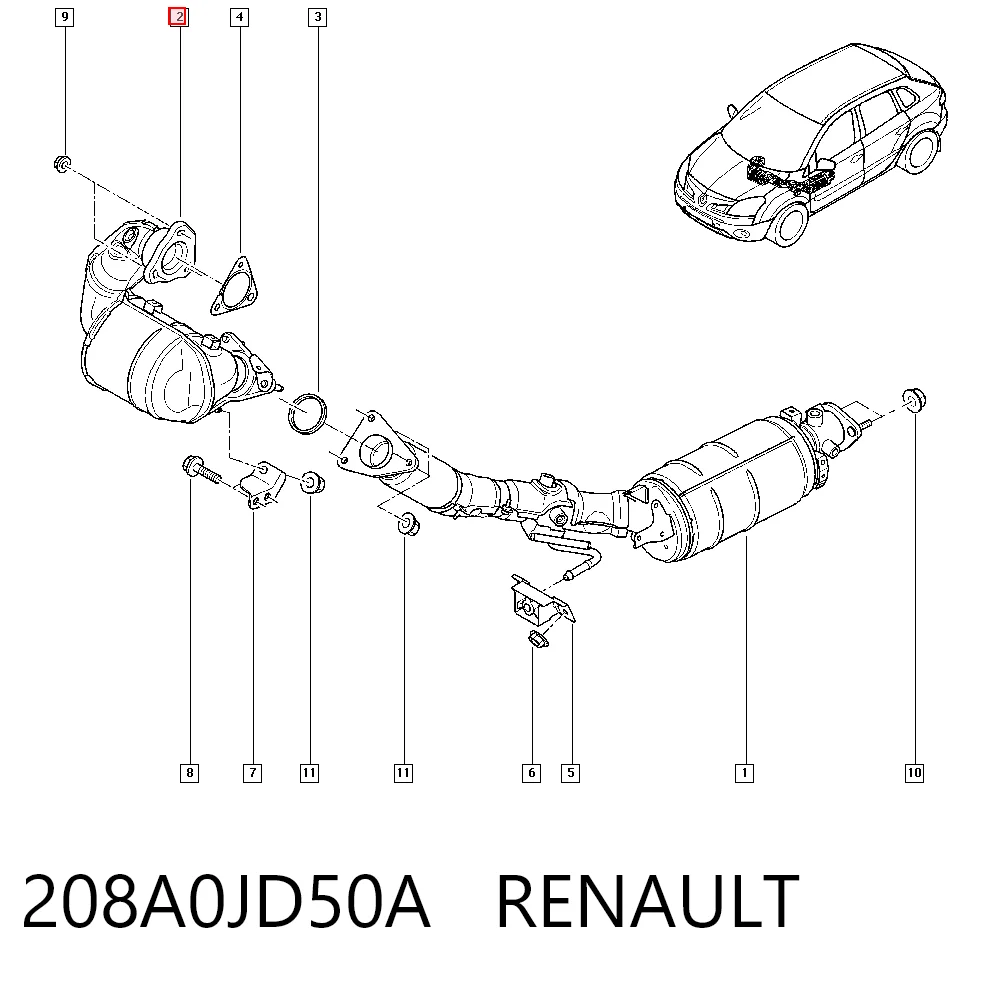Convertidor - catalisador para Nissan X-Trail T31