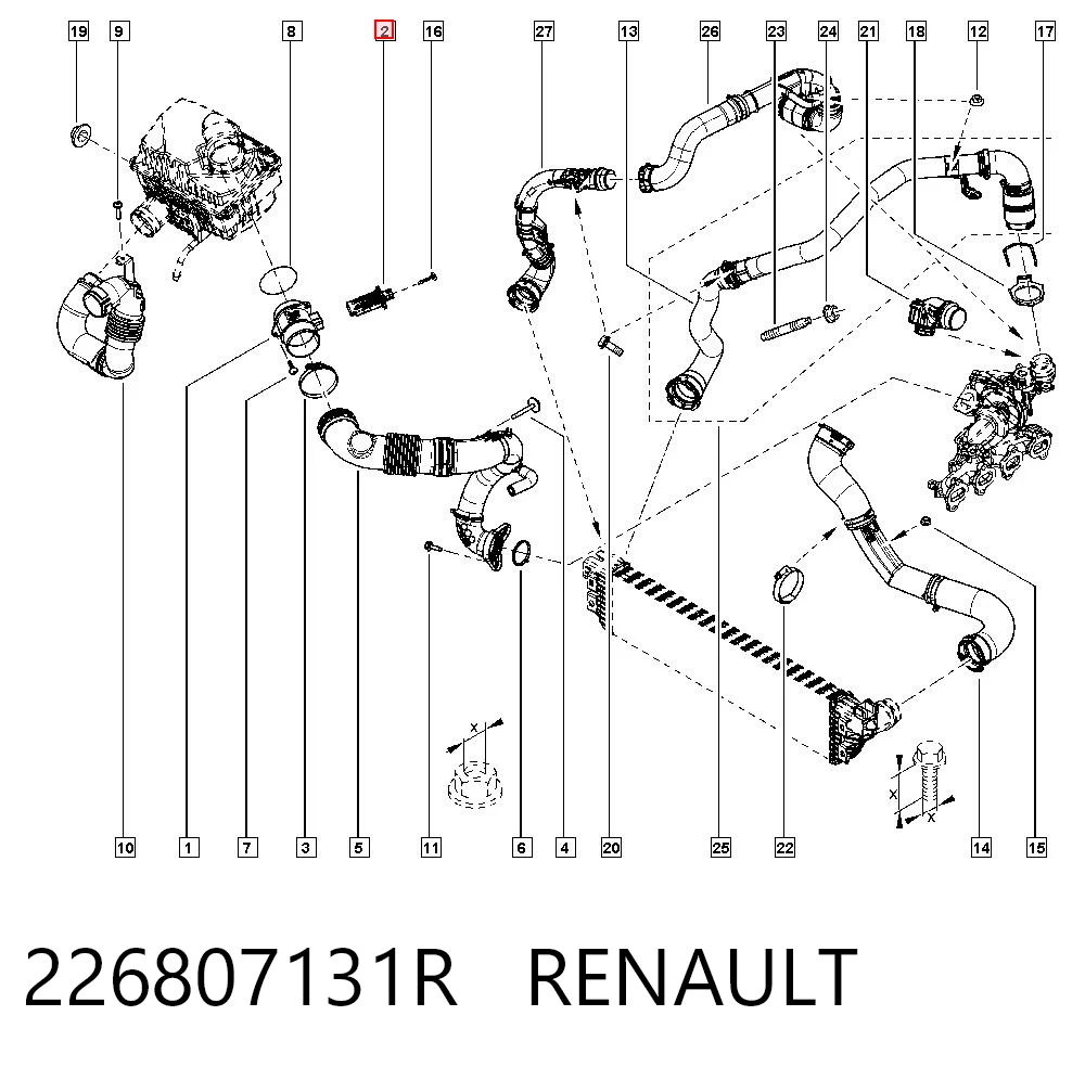 Sensor de fluxo (consumo) de ar, medidor de consumo M.A.F. - (Mass Airflow) Renault Trafic III EG ao melhor preço