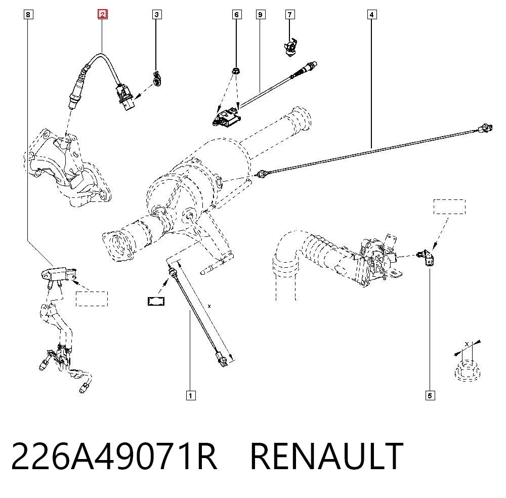Sonda lambda, sensor de oxigênio até o catalisador General Motors 8201028297 preço, a partir de 98,75 USD
