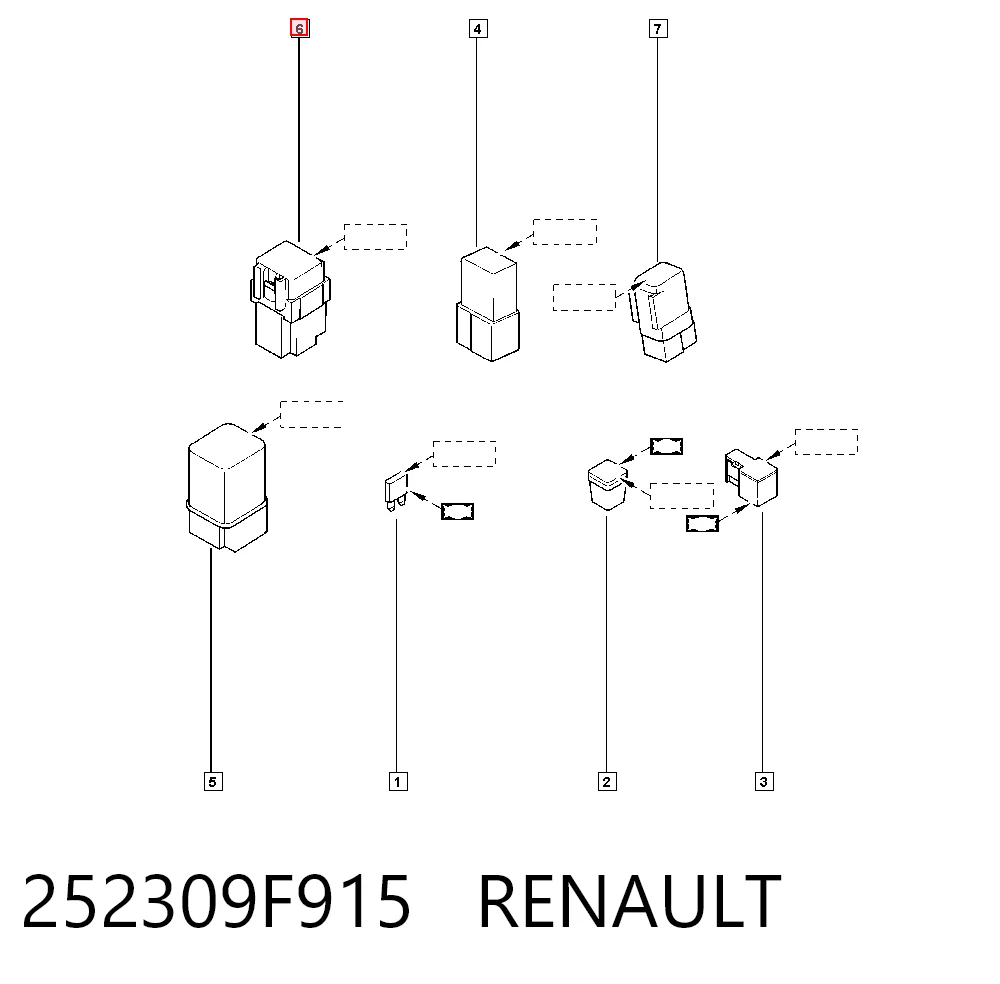Relê de ventilador para Nissan Terrano R20