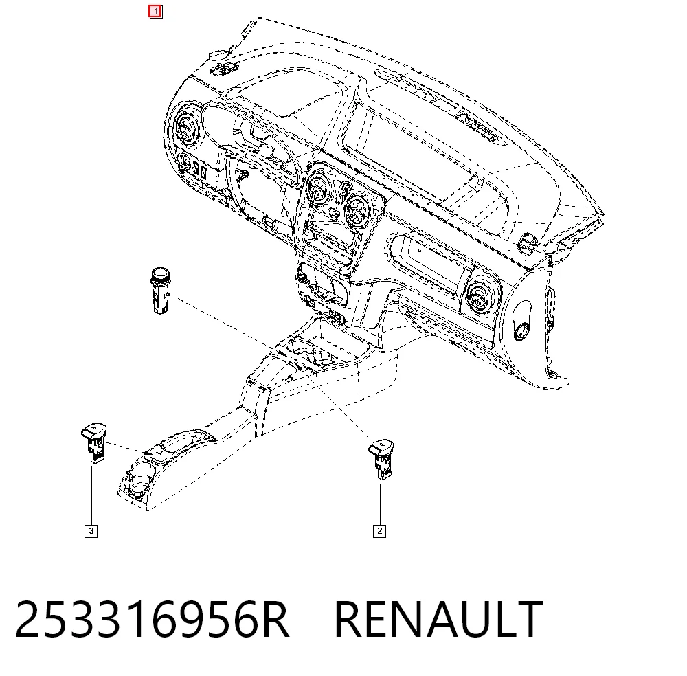 Acendedor de cigarros Renault Master III FV