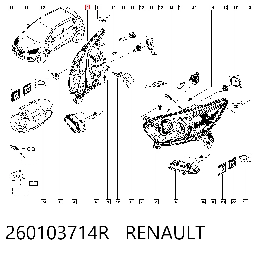 Compre LPO541 Magneti Marelli Luz direita