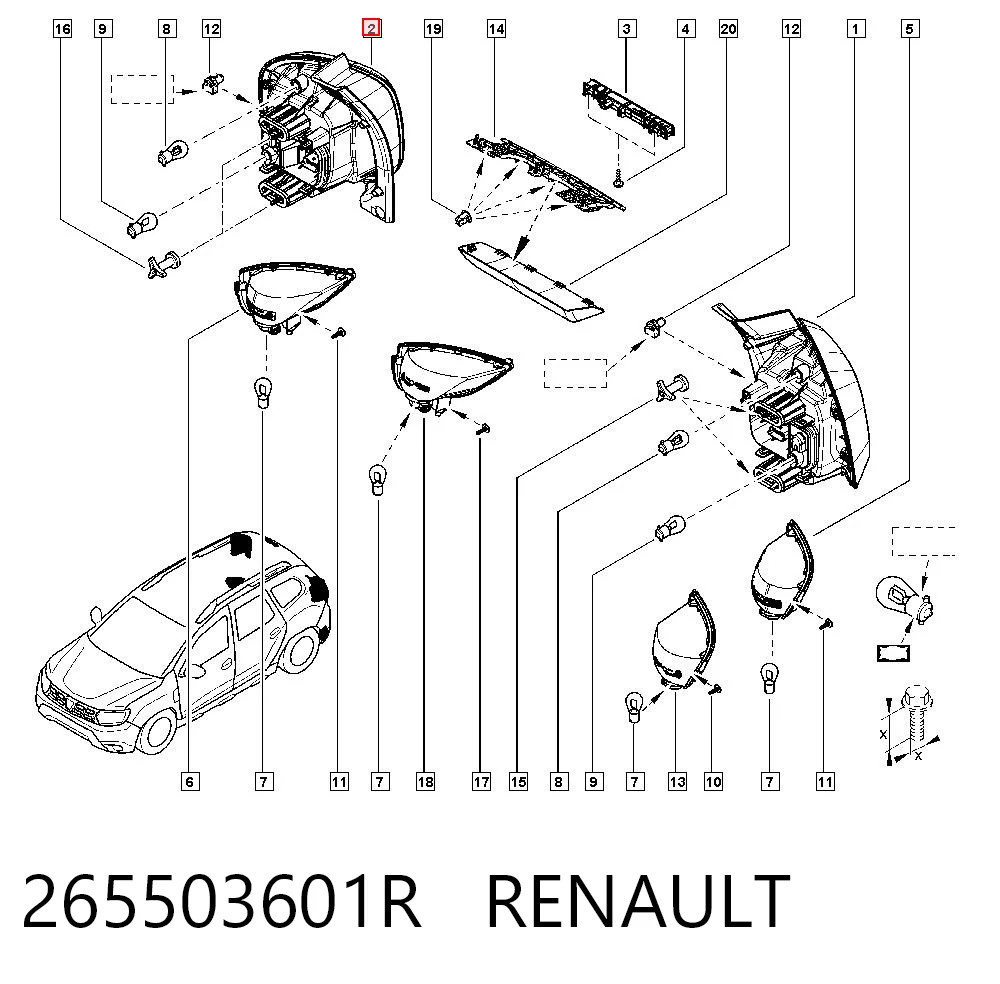Lanterna traseira direita AND 30945112 preço, a partir de 163,01 USD