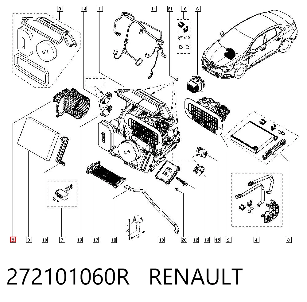 Motor de ventilador de forno (de aquecedor de salão) Renault Megane IV LV ao melhor preço
