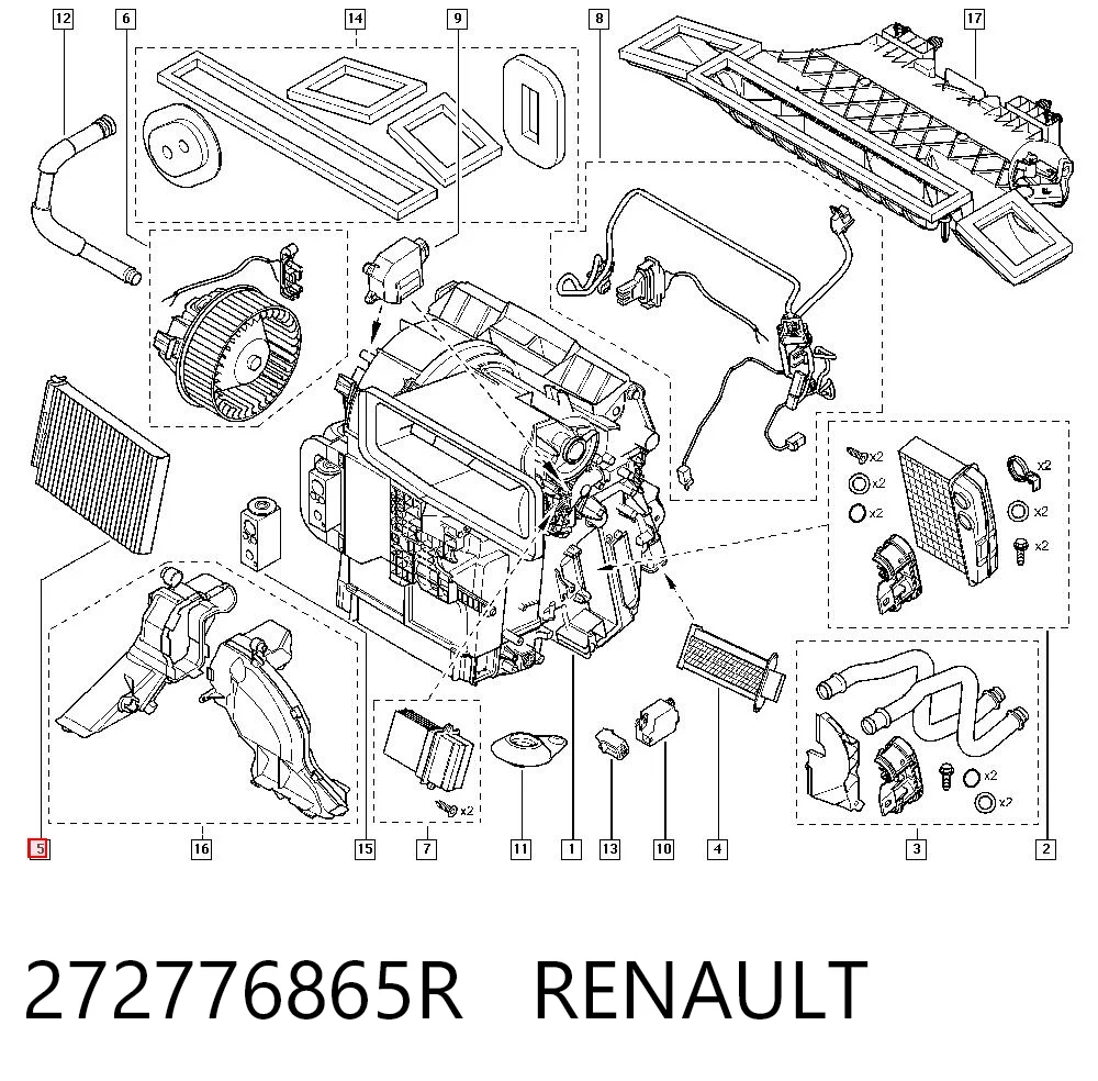 Filtro de salão para Renault DUSTER HM