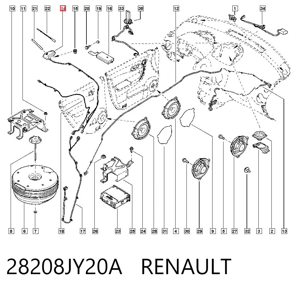 Antena Renault Koleos HY0 ao melhor preço