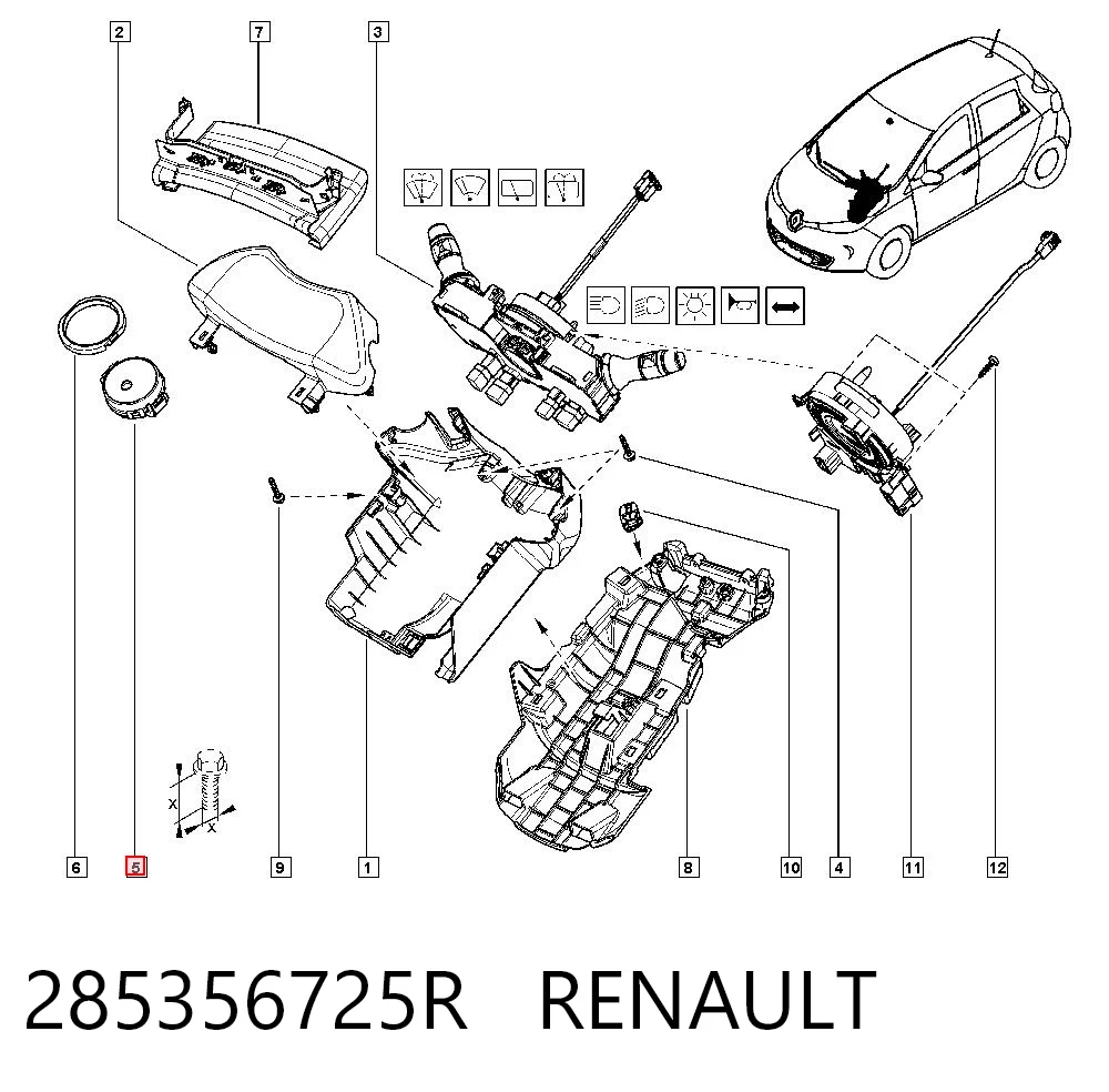 Sensor de chuva Renault Megane III KZ0, KZ1 ao melhor preço