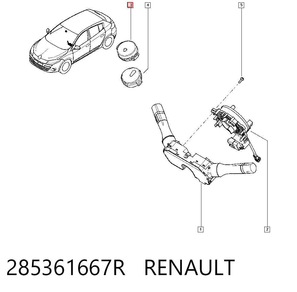 Sensor de chuva Renault Megane III KZ0, KZ1