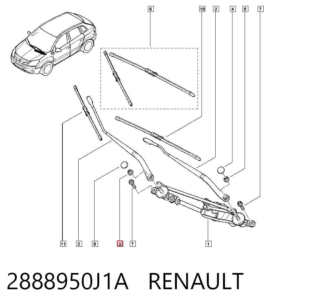 2888950J1A Renault (RVI)