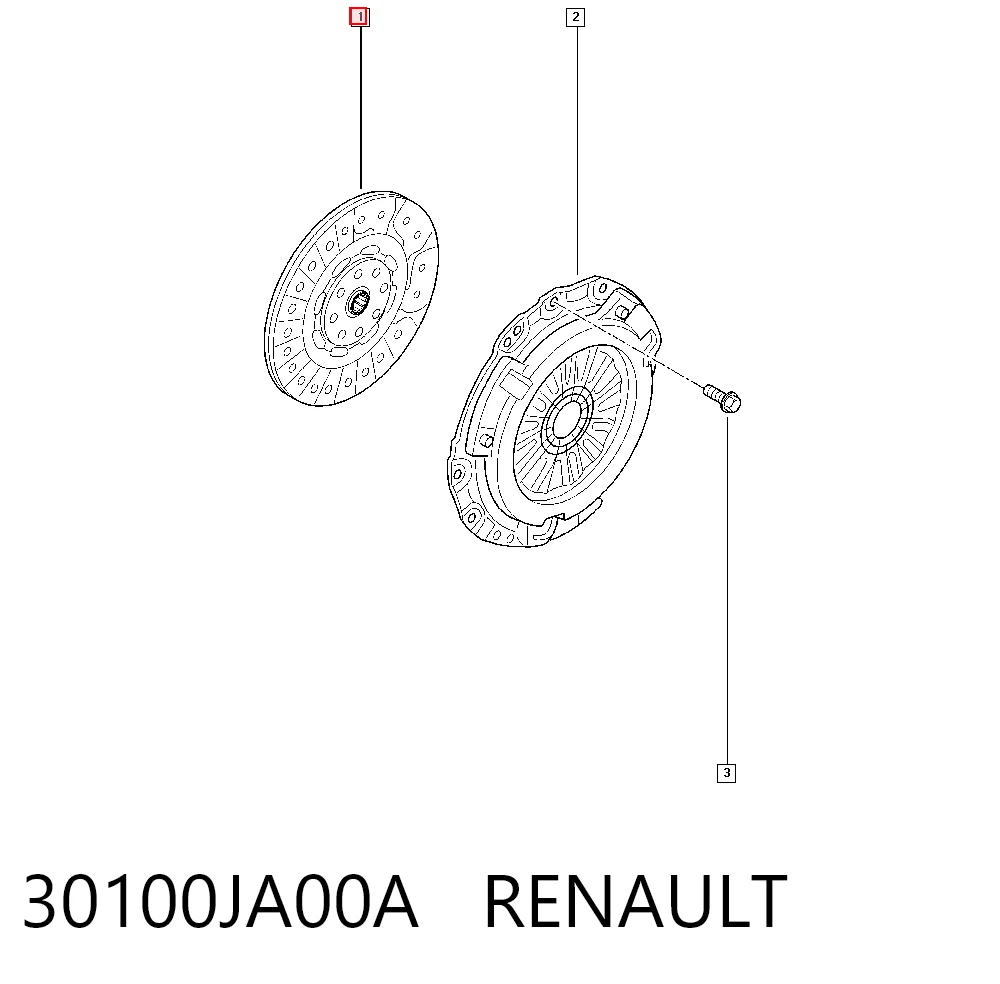 Disco de embraiagem Renault Koleos  HY0 ao melhor preço