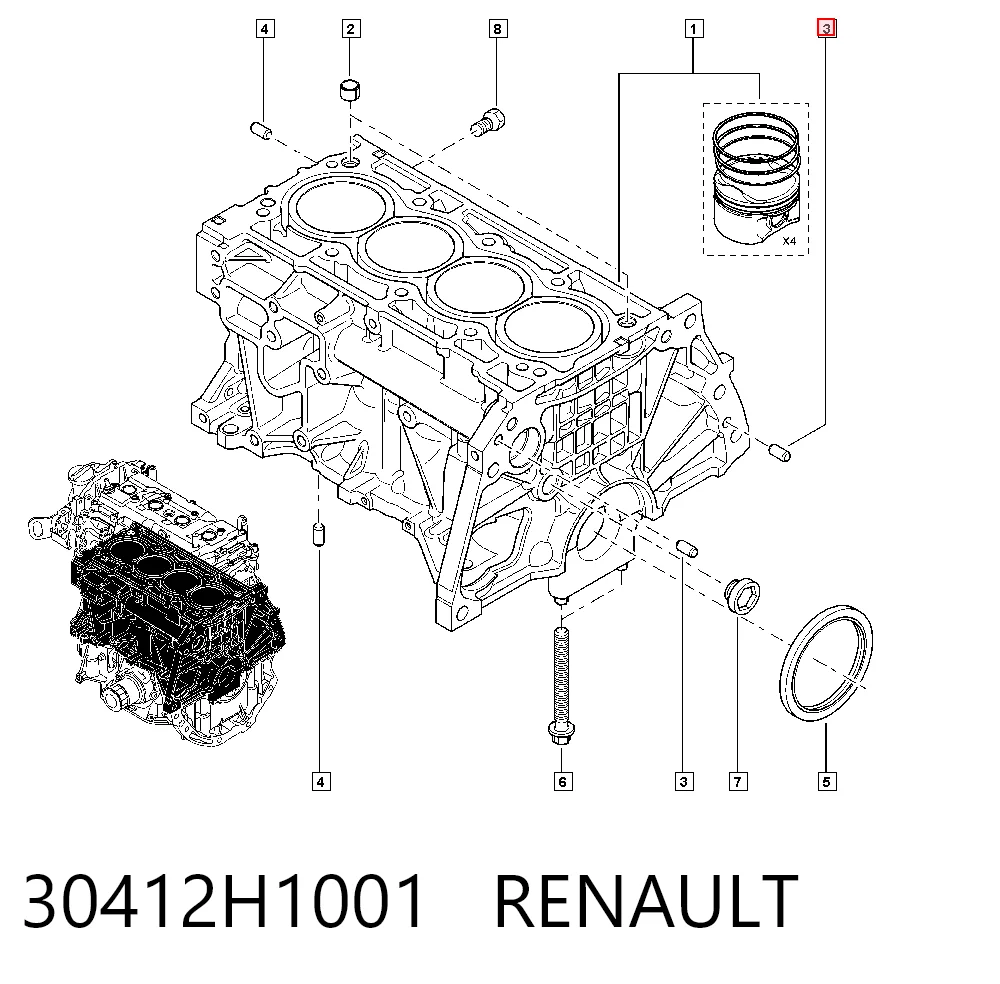 30412H1001 Renault (RVI)