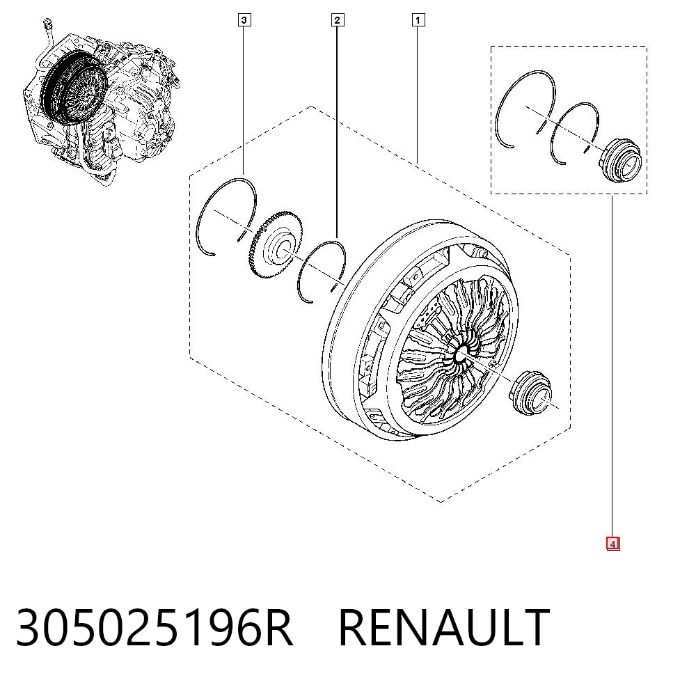 Rolamento de liberação de embraiagem Renault DUSTER II HM ao melhor preço