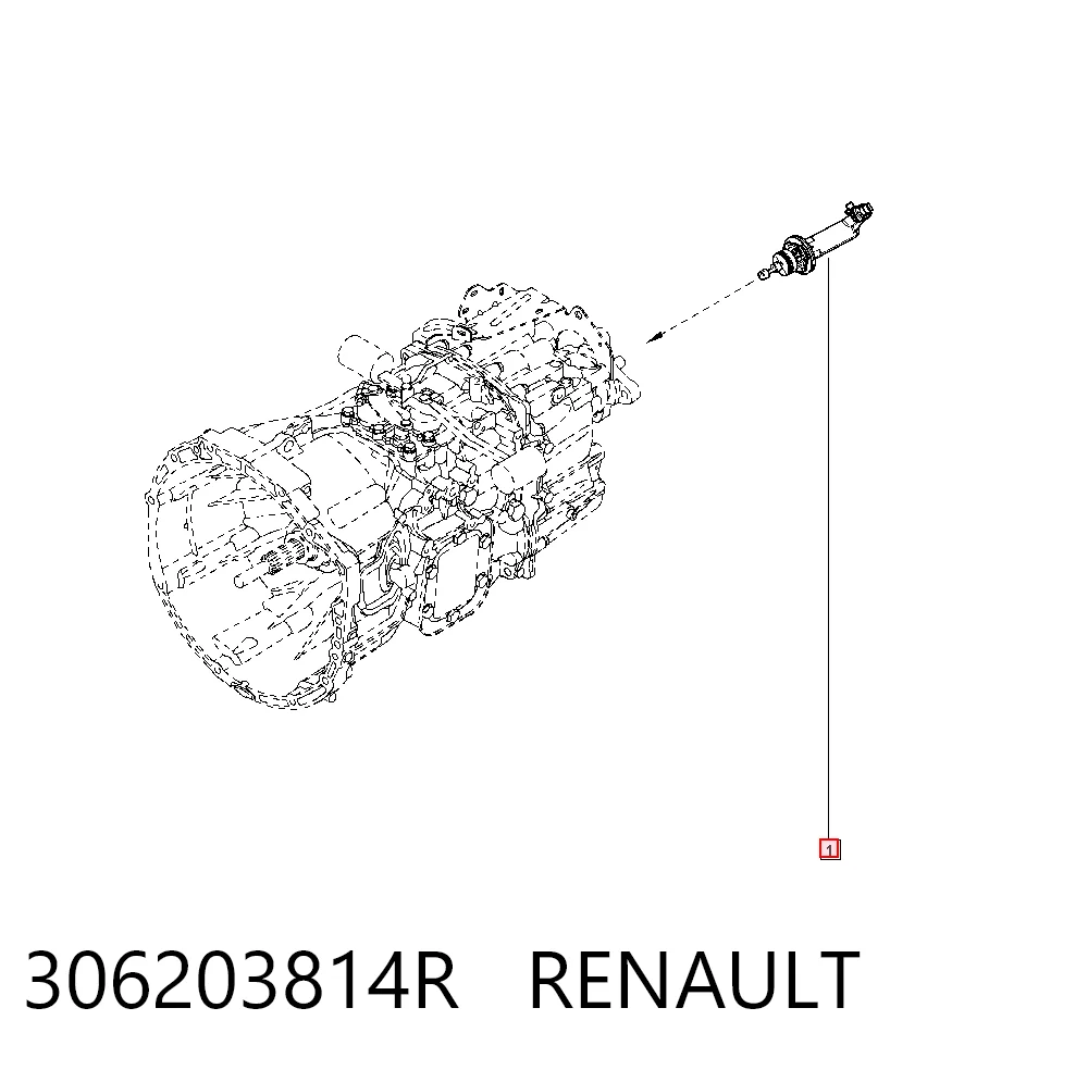  Cilindro de trabalho de embraiagem Renault Master III сaixa (FV) (2010 - 2024) III