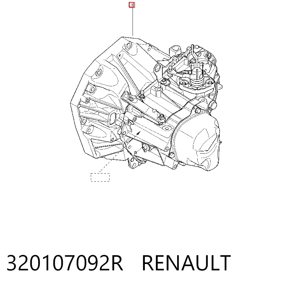 Caixa de Mudança montada (caixa mecânica de velocidades) Renault LOGAN II MCV K8
