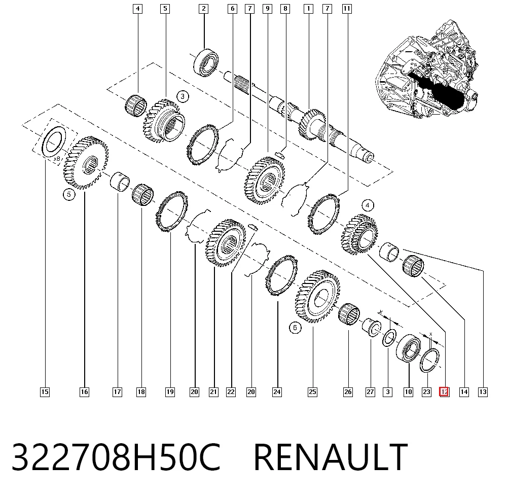 322708H50C Renault (RVI)