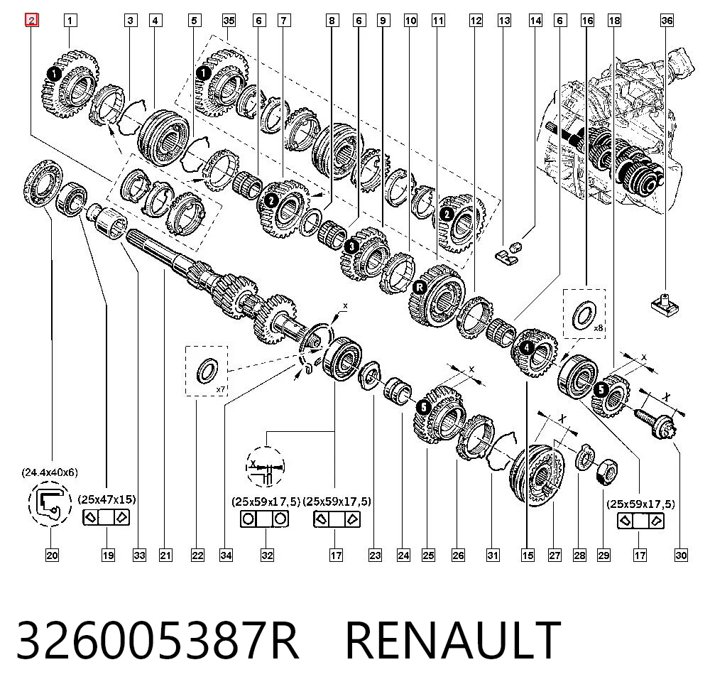 326005387R Renault (RVI)