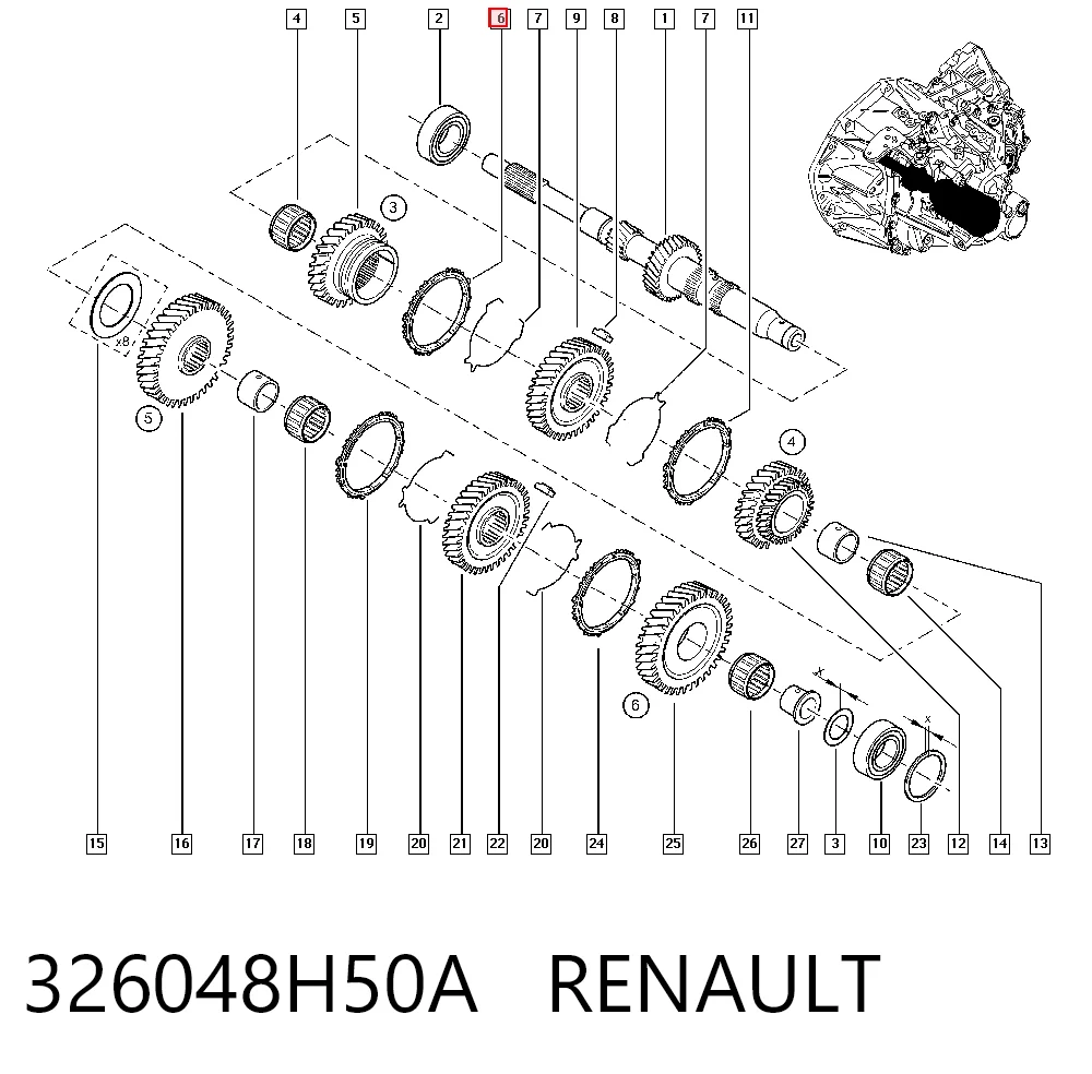 326048H50A Renault (RVI)