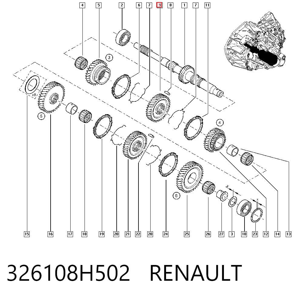 326108H502 Renault (RVI)