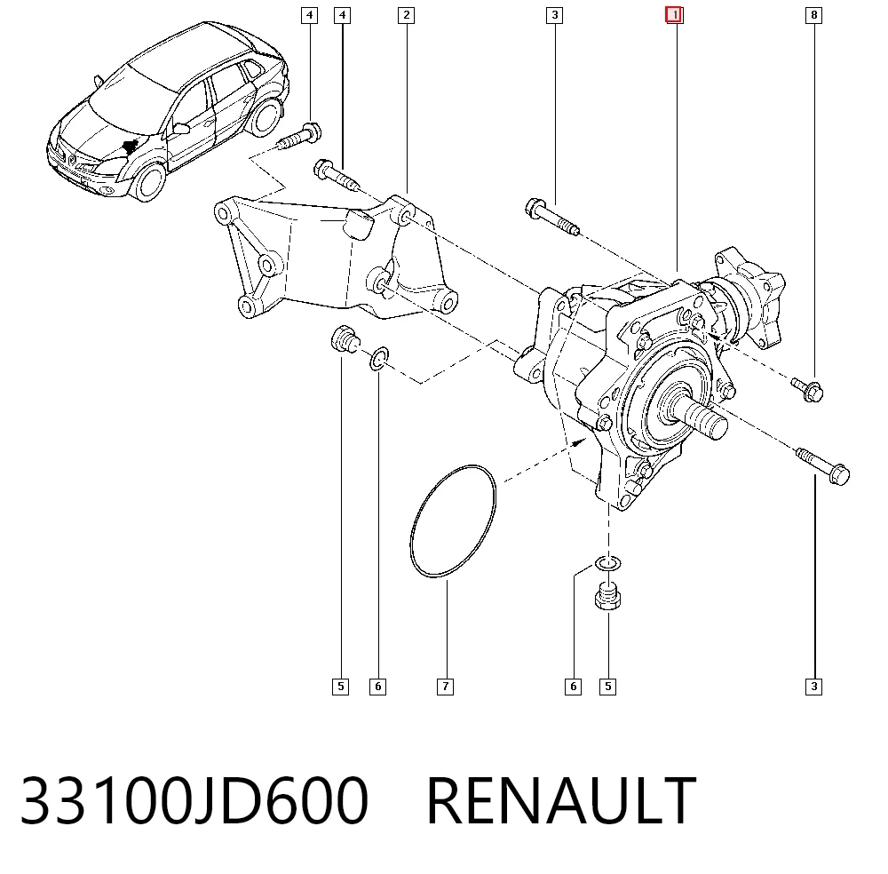 Caixa de transferência Nissan X-Trail  T31