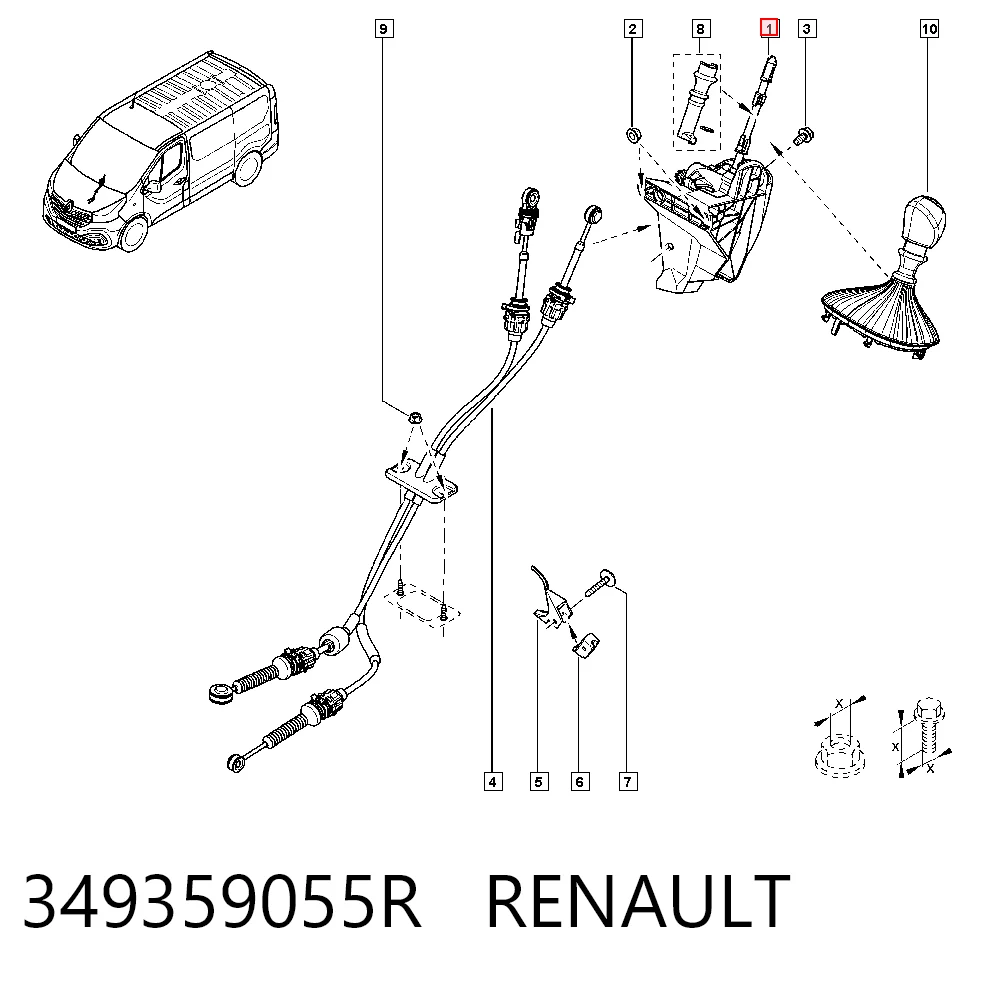Mecanismo de mudança (ligação) Renault Master preço, a partir de 66,50 USD