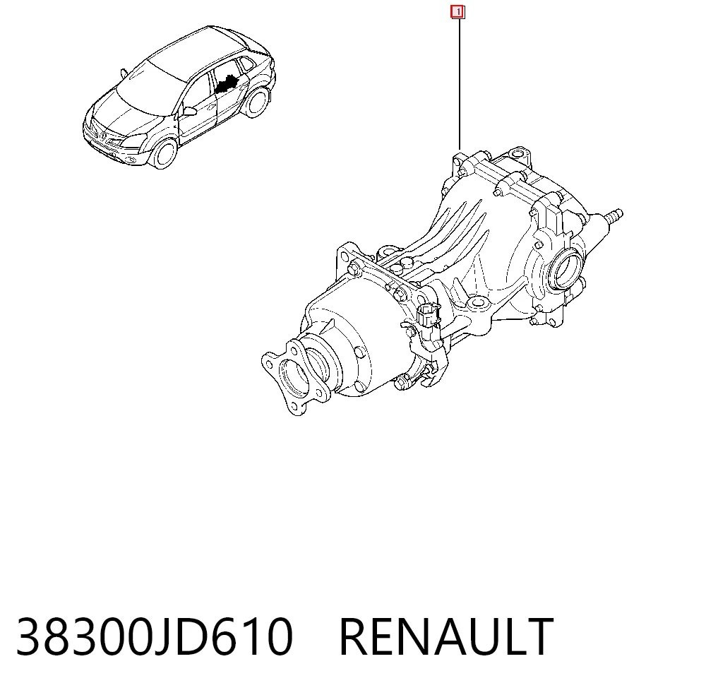Redutor do eixo traseiro para Nissan X-Trail  T31