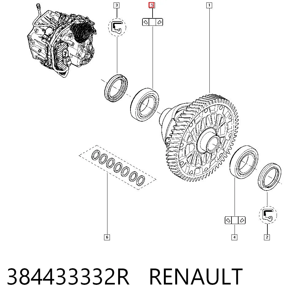 Rolamento da Caixa de Mudança Renault Clio IV BH ao melhor preço