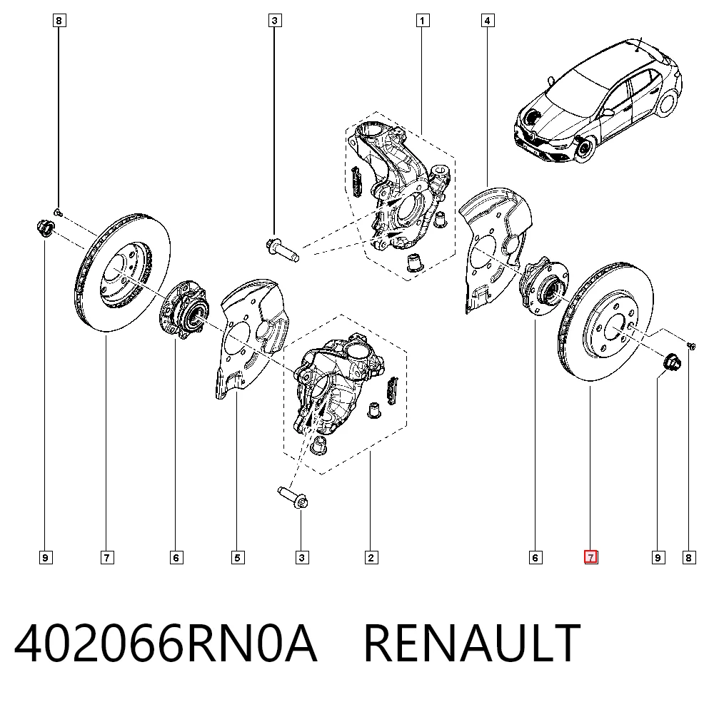 Disco do freio dianteiro Renault CAPTUR II HF ao melhor preço