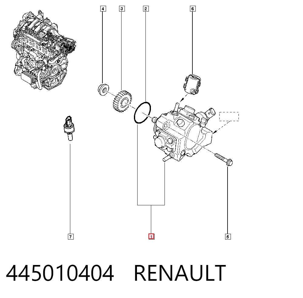 Bomba de combustível de pressão alta 95530254 Peugeot/Citroen